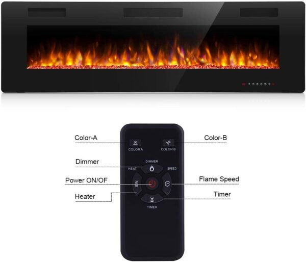 Antarctic Star 42 Inch Electric Fireplace Flame Heater