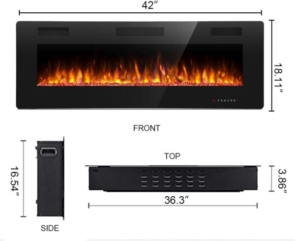 Antarctic Star 42 Inch Electric Fireplace Flame Heater