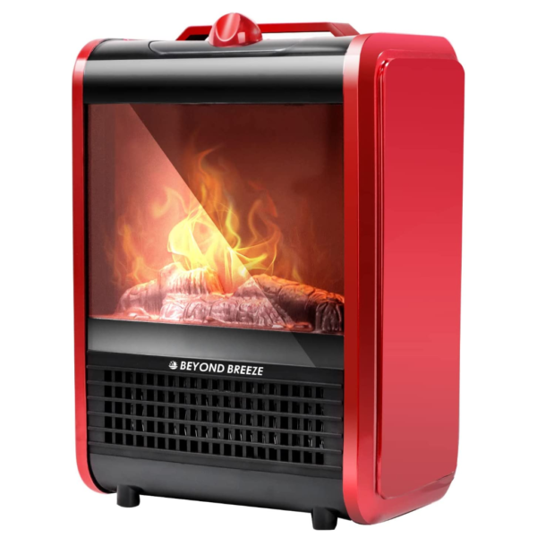 BEYOND BREEZE 1200W Electric Fireplace Flame Heater