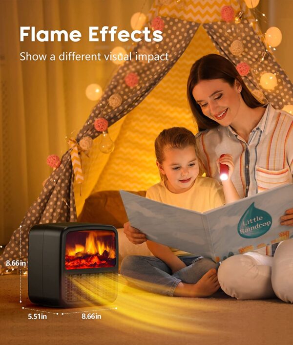 COSYAIREY Flame Heater Fireplace