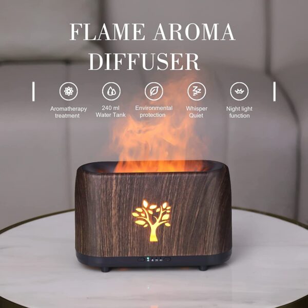 Chanhyer 240ml Essential Oil Flame Diffuser