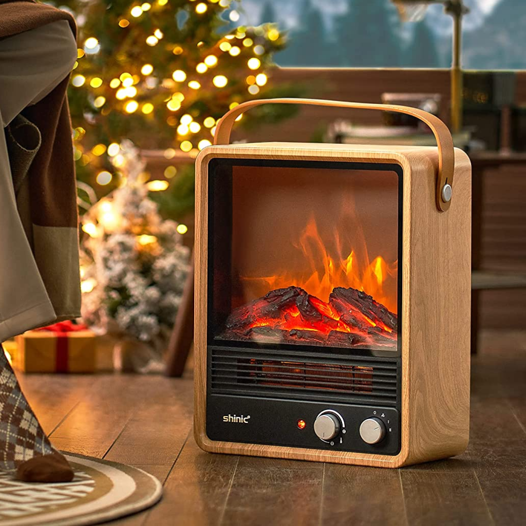 Shinic Electric Fireplace Heater for Indoor Use