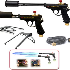 GRILLBLAZER GrillGun and Su-VGun Combo Grilling and Culinary Flame Torch Set