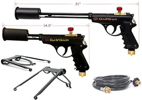 GRILLBLAZER GrillGun and Su-VGun Combo Grilling and Culinary Flame Torch Set