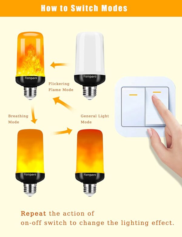 Hompavo LED Flame Light Bulbs