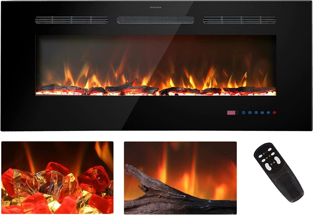 Kentsky 42 Inches Electric Fireplace Flame Heater
