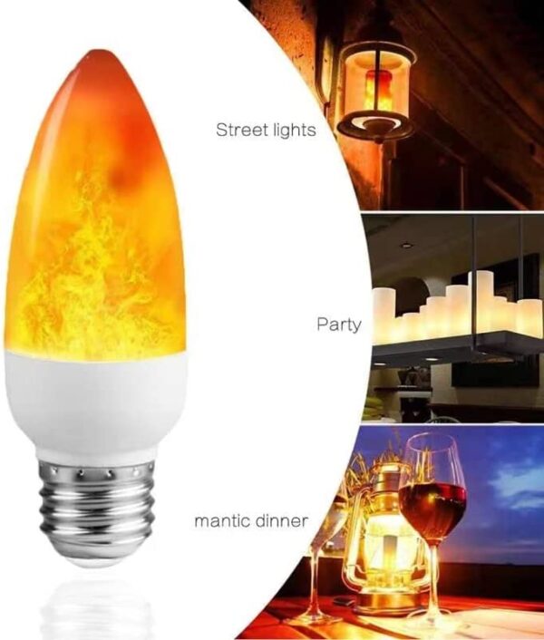 LED Flame Light Bulb E26