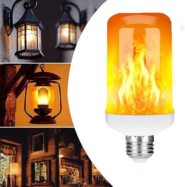LED Orange Flame Effect Light Bulbs 6W