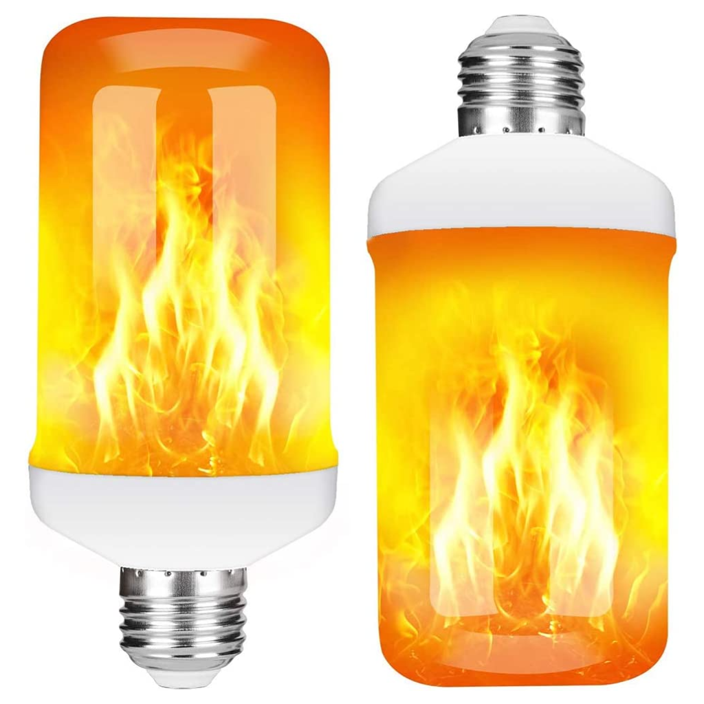 LED Orange Flame Light Bulbs 99 LED 4 Modes E26/E27 Base Flickering Fire for Outdoor Decorations - Flame Product