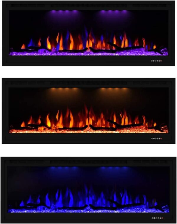 Masarflame Luxurious 42" Electric Fireplace Flame Heater