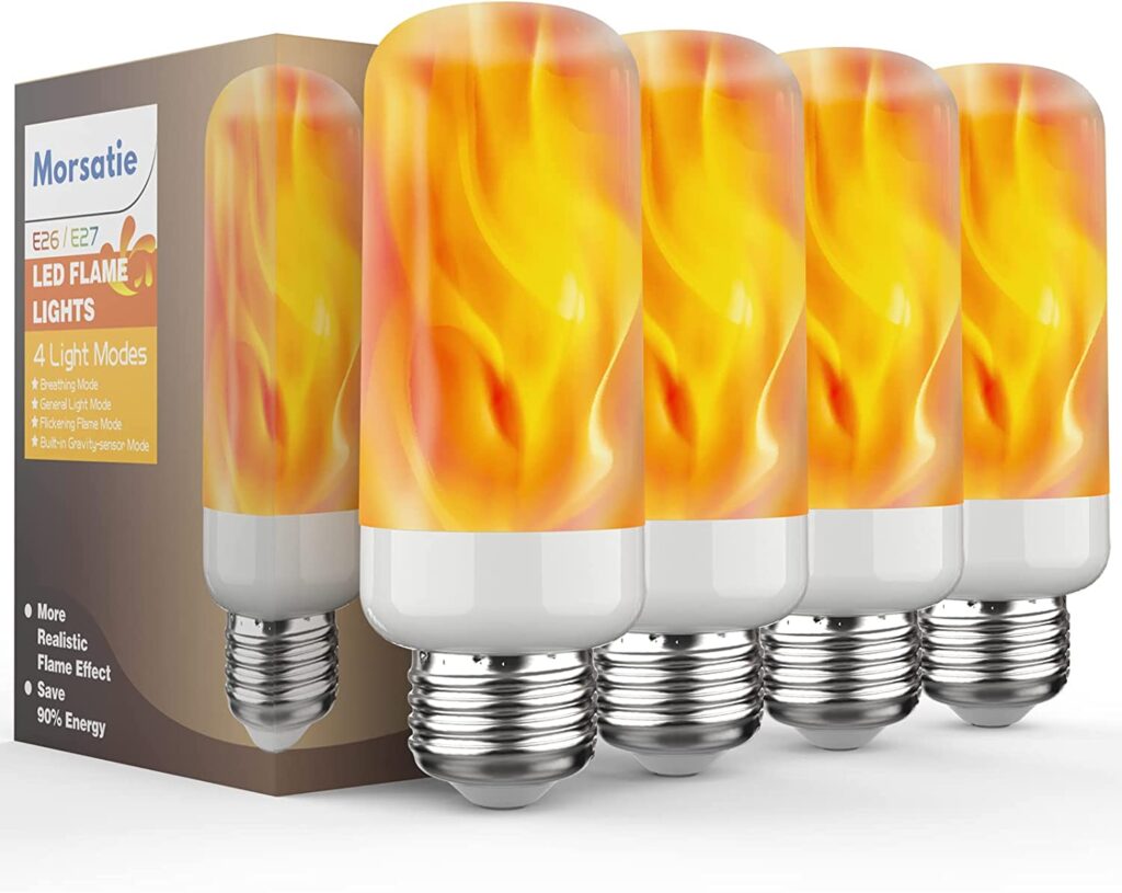 Morsatie LED Flame Light Bulbs