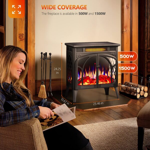 R.W.Flame Electric Fireplace Heater 25"