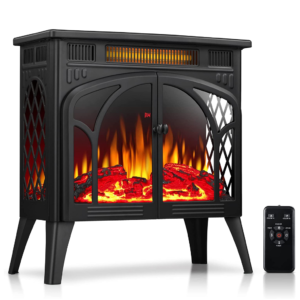 Rintuf 1500W Electric Fireplace Flame Heater