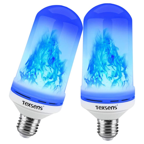 Texsens LED Blue Flame Light Bulbs