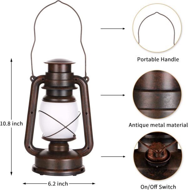 YINUO LIGHT Led Vintage Flame Lantern