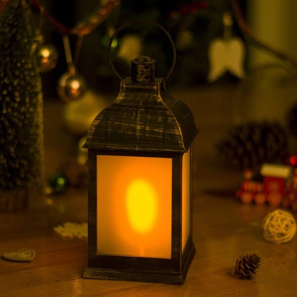 ZKEE Vintage Style LED Flame Lantern
