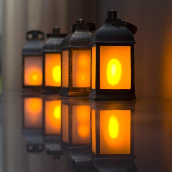 ZKEE Vintage Style LED Flame Lantern